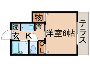 クロ-バ-柴又【1階】の間取り