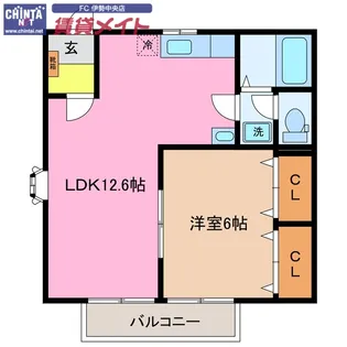メゾンベルセラン A棟【1階】の間取り