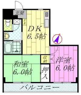 ベアーマンション【4階】の間取り