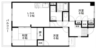 ファミール千里丘【5階】の間取り