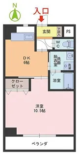 リバティ大和田【6階】の間取り