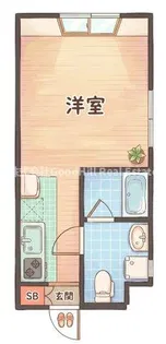 celeste東中島【4階】の間取り