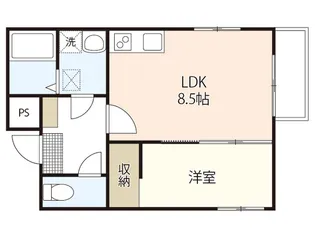 セブンプロート草津浜町【1階】の間取り