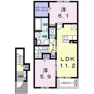 マルティ―サーナ西軽井沢A【2階】の間取り