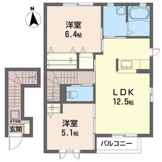 シャッフレI【2階】の間取り