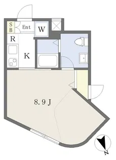 コルティーレ四谷本塩町【2階】の間取り