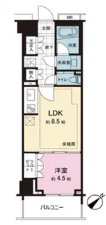 イノバス不動前【2階】の間取り