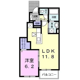 セレーネ【1階】の間取り