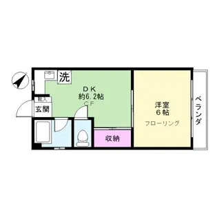 第一富士美マンション【2階】の間取り