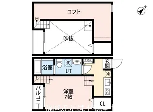 フローラ吉塚駅前【2階】の間取り