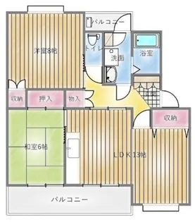 コーワ長町【2階】の間取り