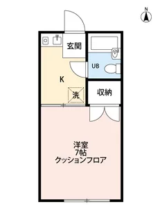 コーポU【2階】の間取り