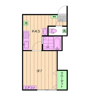 コーポウィズダム【1階】の間取り