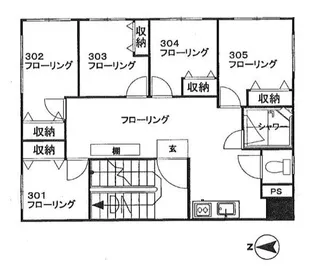 デュオ24三筋【3階】の間取り