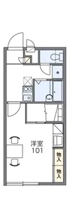 レオパレス釜池袁【2階】の間取り