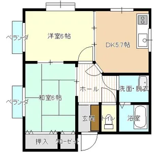 ApartmentHouseグロウ【1階】の間取り