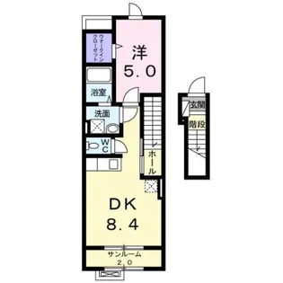 ブリッジ I【2階】の間取り