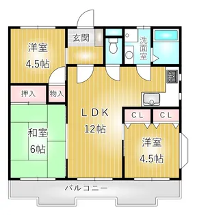 メゾンドフジ【2階】の間取り