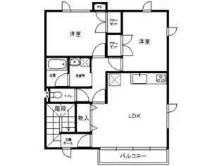 メゾンSAYA【2階】の間取り