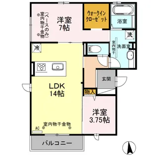 シオン【3階】の間取り