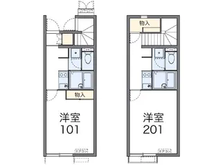 レオネクスト若宮【1階】の間取り