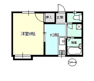 コーポK【2階】の間取り