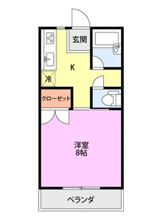 ハイツソアールI【1階】の間取り