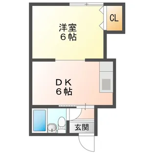 シャトーリベルテ【1階】の間取り