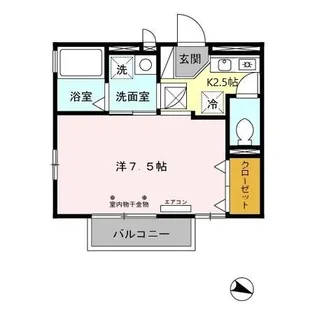 アムールS三郷【1階】の間取り