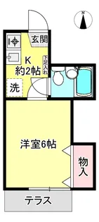 ハイツ三浦【1階】の間取り