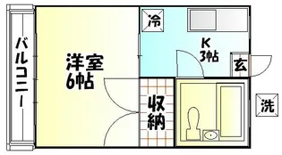 シンエイハイツ【1階】の間取り