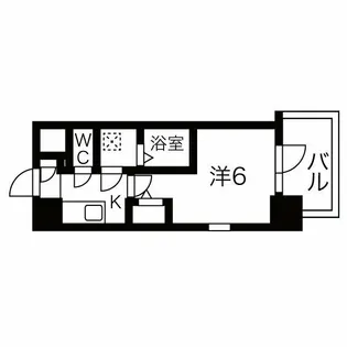 エスリードレジデンス梅田デュオ【2階】の間取り
