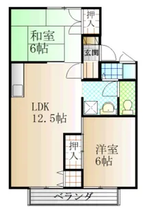 ライフパル【2階】の間取り