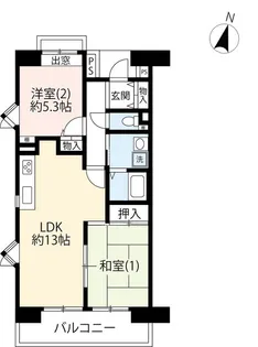 URパークサイド石神井【3階】の間取り