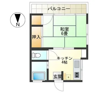 たかはし荘【1階】の間取り