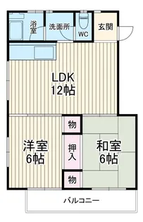 若草ハイツ【2階】の間取り