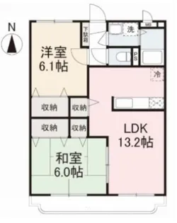 Fruitful B棟【1階】の間取り