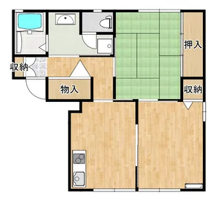 コーポラス東台A【1階】の間取り