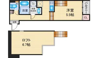 ルミナス東海通【1階】の間取り