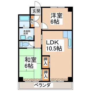 エクセルタウン【2階】の間取り