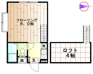 東京都中野区本町6【アパート】の間取り