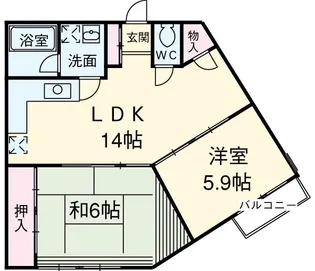 メゾン赤坂【3階】の間取り