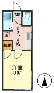 翠荘南A【1階】の間取り