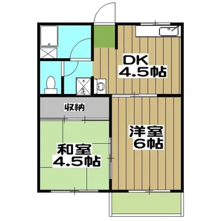 ハイツ野村【2階】の間取り
