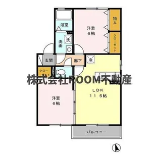 フルール ド シャモニ【1階】の間取り