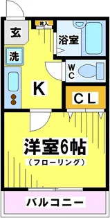 東京都府中市朝日町2【アパート】の間取り