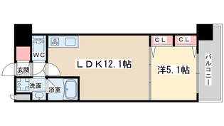 スプランディッド梅田グランノース【2階】の間取り