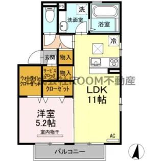 ディアコート早水【2階】の間取り