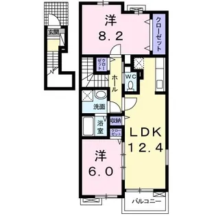 メゾン ド フラン【2階】の間取り
