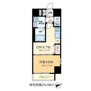 エスティメゾン門前仲町【2階】の間取り